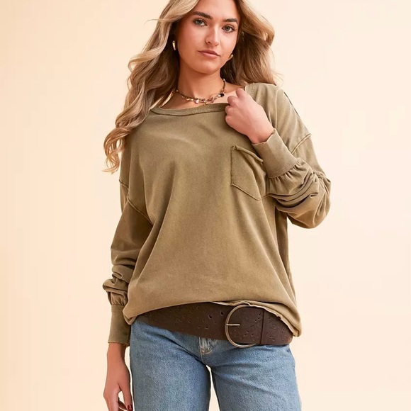 Free People Laurel Brown Leather Hip Belt - Picture 2 of 4